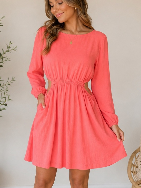 Universal Thread Dresses & Skirts - Universal Thread Coral Cutout Dress XL